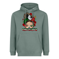 Sage Mexicana messy bun Heavyweight Hoodie - NancyCooperArtShop