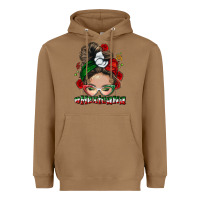 Toasted Coconut Mexicana messy bun Heavyweight Hoodie - NancyCooperArtShop