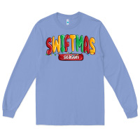 Colony Blue swiftmas season Long Sleeve Tee - MaliasSmallBusiness