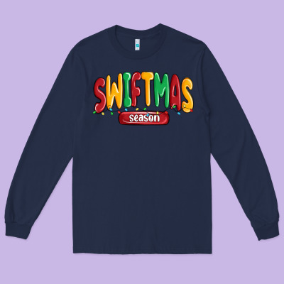 Swiftmas Season Long Sleeve Tee Designed By Maliassmallbusiness