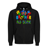 Black my brother is au some a Zipper Hoodie - Artiststas