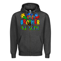 Charcoal Heather my brother is au some a Zipper Hoodie - Artiststas
