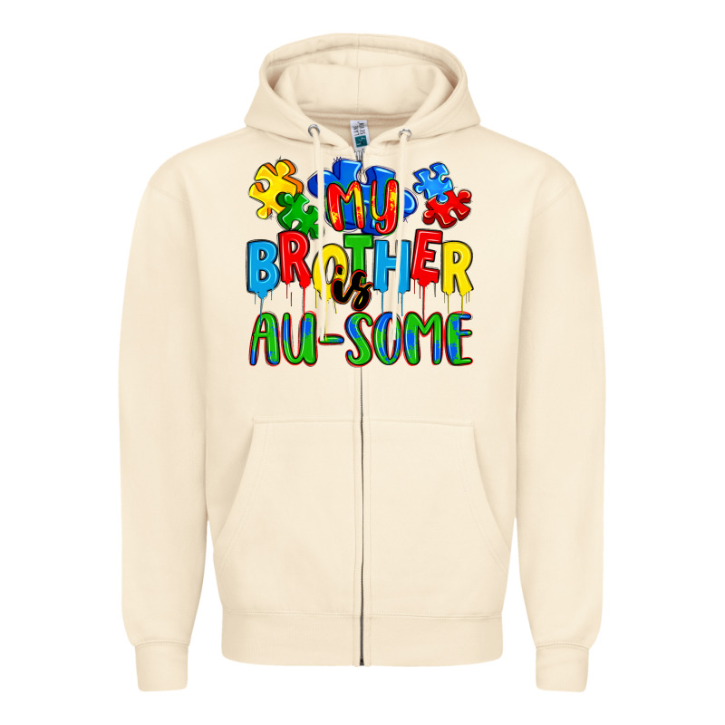 My Brother Is Au Some A Zipper Hoodie by Artiststas | Teevron
