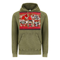 Vintage Olive ladybug gnomies Vintage Hoodie - BarkalooDesign