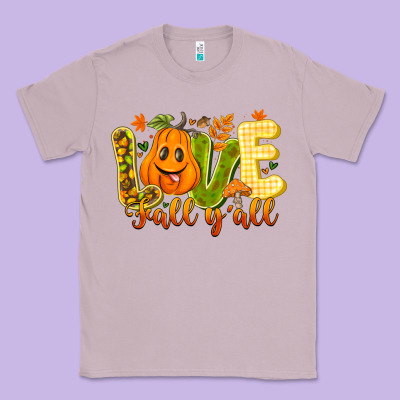 Love Fall Y'all Classic Tee Designed By Cowhidedigitalart
