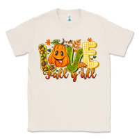 Natural Love Fall Y'all Classic Tee - CowhideDigitalArt