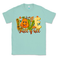 Seafoam Love Fall Y'all Classic Tee - CowhideDigitalArt