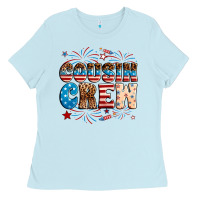 Baby Blue Cousin crew Ladies Tee - Neo Western