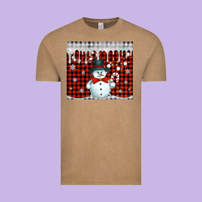 Christmas Snowman Tumbler Vintage Tee Designed By Jasminsmagicworld