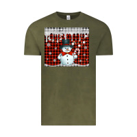 Vintage Olive christmas snowman tumbler Vintage Tee - Jasminsmagicworld