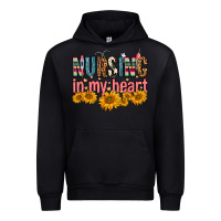 Black Nursing In My Heart Urban Hoodie - FaDigitalArtStudio