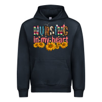 Navy Nursing In My Heart Urban Hoodie - FaDigitalArtStudio
