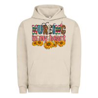 Pigment French Oak Nursing In My Heart Urban Hoodie - FaDigitalArtStudio