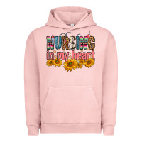 Pigment Salmon Nursing In My Heart Urban Hoodie - FaDigitalArtStudio