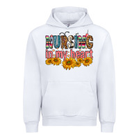 White Nursing In My Heart Urban Hoodie - FaDigitalArtStudio