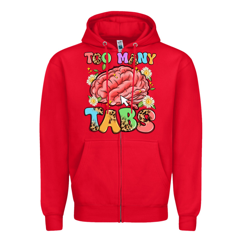 Too Many Tabs Zipper Hoodie by Artiststas | Teevron