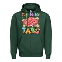 Sports Green too many tabs Zipper Hoodie - Artiststas