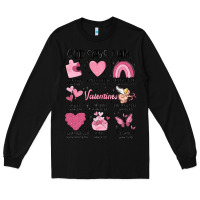 Black funny valentines Long Sleeve Tee - MaliasSmallBusiness