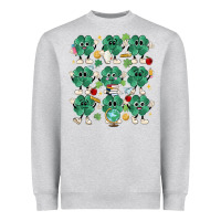 Teacher St Patrick Day Clovers Heavyweight Sweatshirt | Teevron
