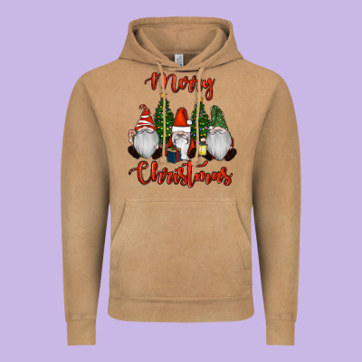 Merry Christmas Gnomes Vintage Hoodie Designed By Ranaportraitstore
