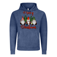 Vintage Denim Merry Christmas Gnomes Vintage Hoodie - RanaPortraitStore