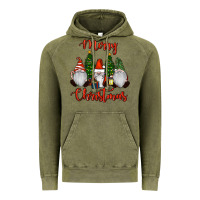Vintage Olive Merry Christmas Gnomes Vintage Hoodie - RanaPortraitStore