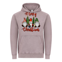 Vintage Zinc Merry Christmas Gnomes Vintage Hoodie - RanaPortraitStore