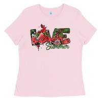 Bubblegum Pink love summer Ladies Tee - SublimationCraftShop