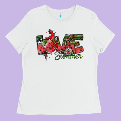 Love Summer Ladies Tee Designed By Sublimationcraftshop