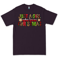 Plum just a girl who loves christmas with cookies Premium Tee - FaDigitalArtStudio