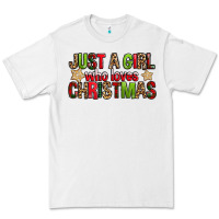 Just A Girl Who Loves Christmas With Cookies Premium Tee | Teevron