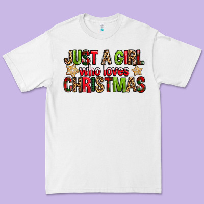 Just A Girl Who Loves Christmas With Cookies Premium Tee Designed By Fadigitalartstudio