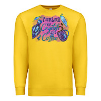 Lemon Fueled by crystals and coffee halloween Premium Sweatshirt - NancyCooperArtShop