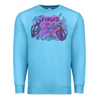 Ocean Blue Fueled by crystals and coffee halloween Premium Sweatshirt - NancyCooperArtShop