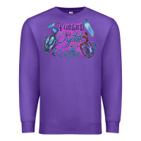 Purple Fueled by crystals and coffee halloween Premium Sweatshirt - NancyCooperArtShop