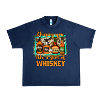 Navy Chasing You Like a Shot of Whiskey Urban Heavy Tee - Jasminsmagicworld