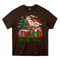 Chocolate Brown jingle all the way Heavy Core Tee - FaDigitalArtStudio