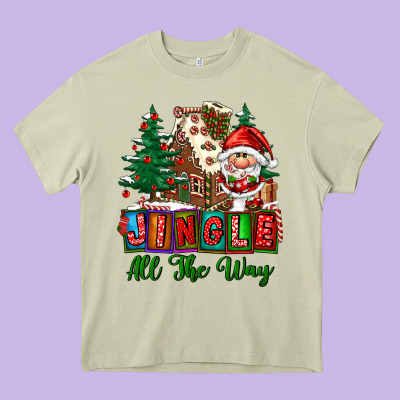 Jingle All The Way Heavy Core Tee Designed By Fadigitalartstudio
