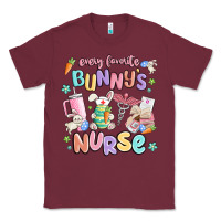 Burgundy every favorite bunnys nurse Classic Tee - MaliasSmallBusiness