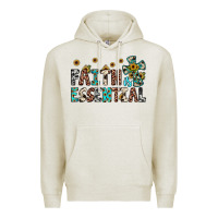 Oatmeal Heather faith is essential Premium Hoodie - JahusDesignShop