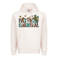 Pale Pink faith is essential Premium Hoodie - JahusDesignShop