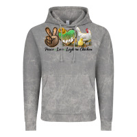 Cloud Rock Peace Love Leghorn Chicken Vintage Hoodie - LillyAllenDesigns