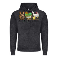 Vintage Black Peace Love Leghorn Chicken Vintage Hoodie - LillyAllenDesigns