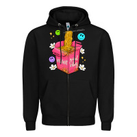 Black instant good vibes Zipper Hoodie - Artiststas