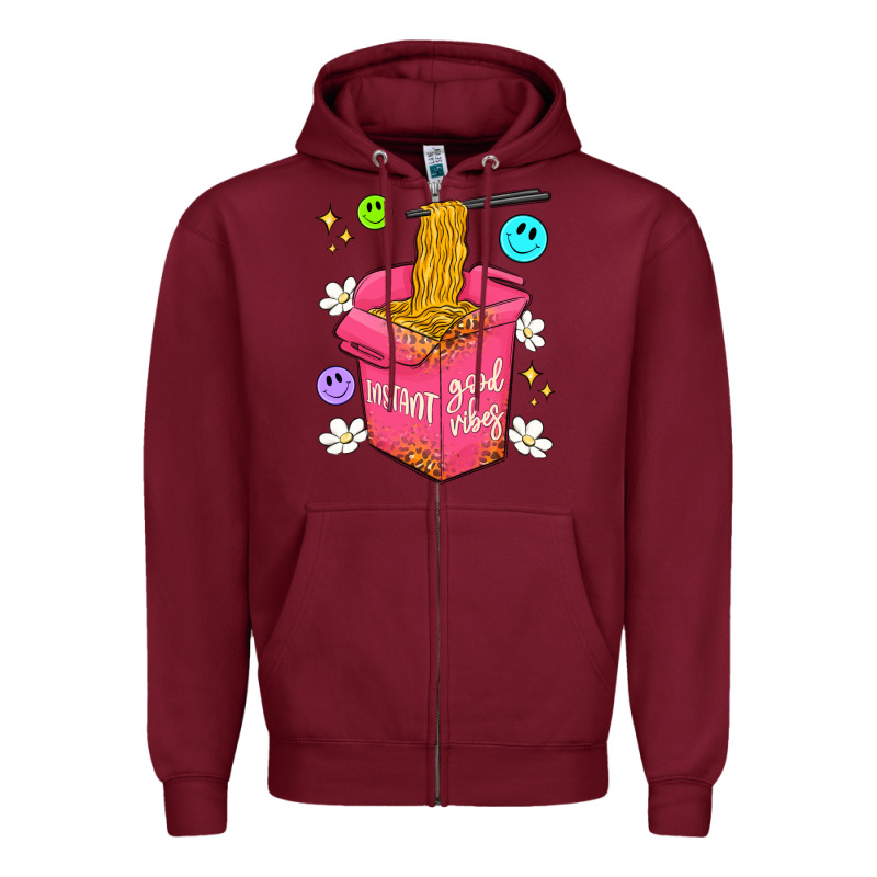 Instant Good Vibes Zipper Hoodie by Artiststas | Teevron