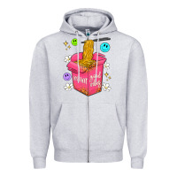 Heather Grey instant good vibes Zipper Hoodie - Artiststas