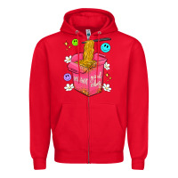 Red instant good vibes Zipper Hoodie - Artiststas