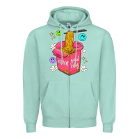 Seafoam instant good vibes Zipper Hoodie - Artiststas