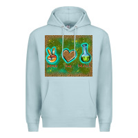 Blue Mist peace love lab tech Premium Hoodie - TumblerDesignByShophia