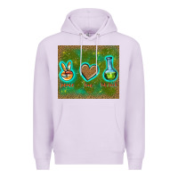 Lilac peace love lab tech Premium Hoodie - TumblerDesignByShophia